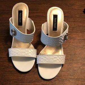 White wedge/heel sandals